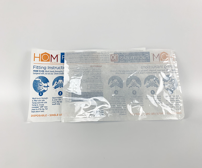 Biodegradable disposable dialysis paper mask bag