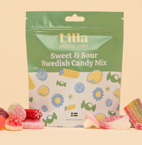 Custom Printed Stand Up Zipper Bags for Candy Sweet Sour Assortment 3