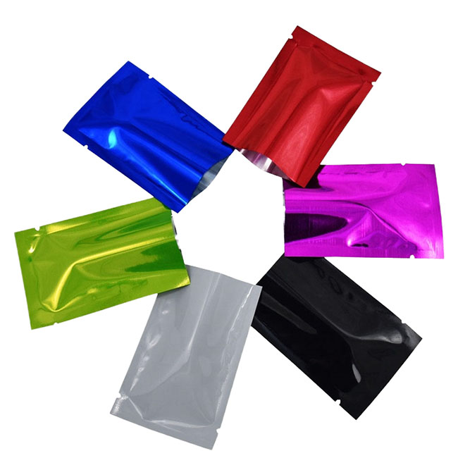 Custom Mylar Aluminum Zipper Plastic Packaging Smell Proof Three Side Sealed Bag1