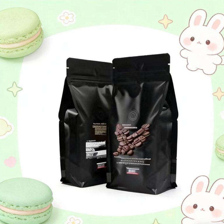 Customizable Flat Bottom Plastic Zipper Bag for Coffee and Tea Packing Food Packaging 5
