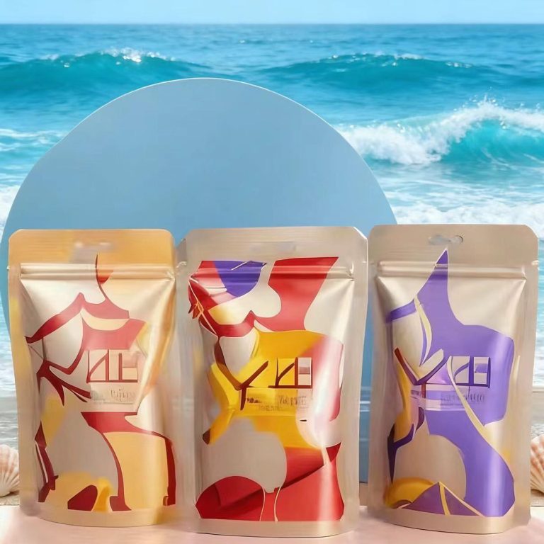 Transparent Aluminum Foil High Barrier Ziplock Pouches Resealable Food Bags for Nuts Dried Fruits 3