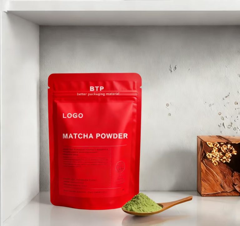 Stand Up Sealed Pouch for Matcha Powder Airtight Fresh Keeping Packaging Bag 1