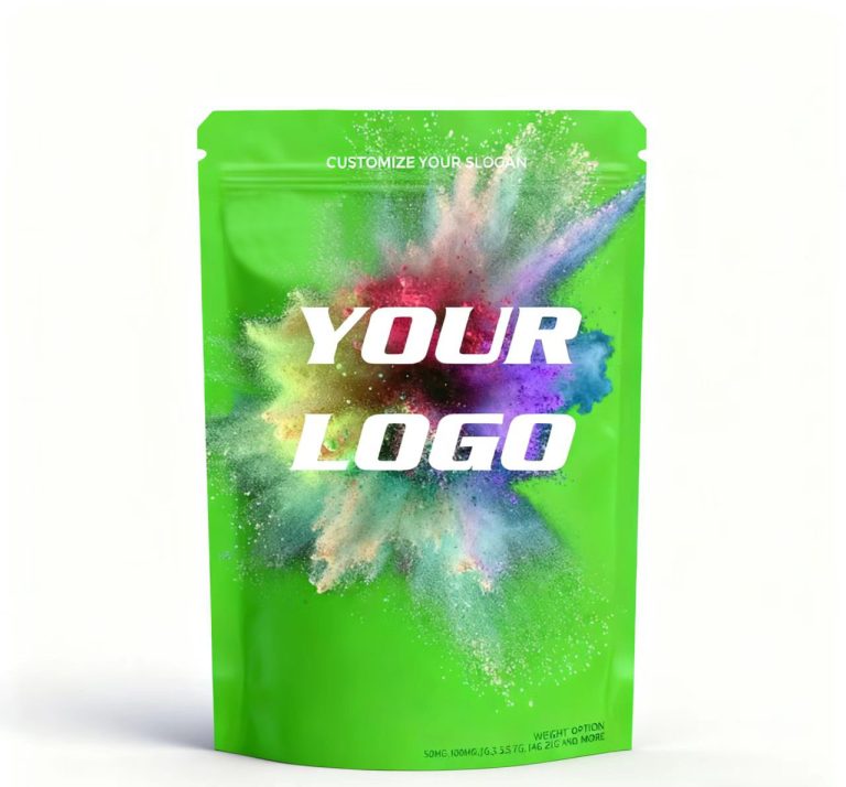 Custom Printed Aluminum Lined Stand Up Zipper Pouch Resealable for Candy Packaging 3