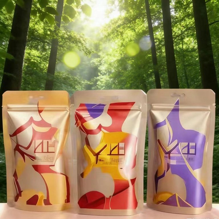 Transparent Aluminum Foil High Barrier Ziplock Pouches Resealable Food Bags for Nuts Dried Fruits 4