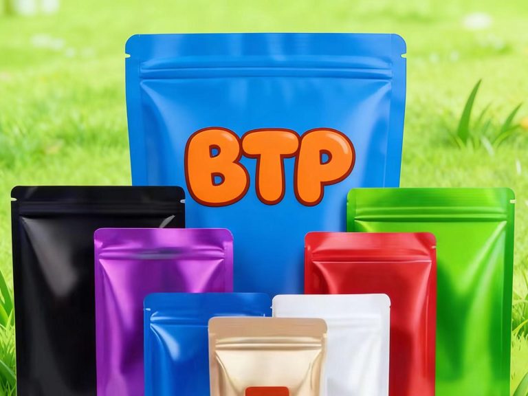 Custom Printable Mylar Stand Up Zipper Pouches for Tea Coffee Beans Cookies and Snacks 5