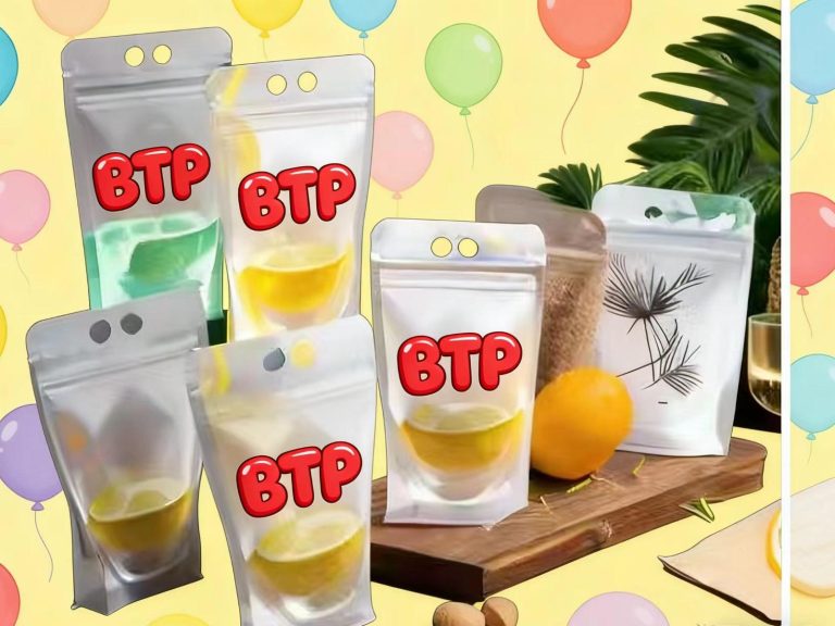 Custom Printable Clear Stand Up Zipper Pouches with Hanging Holes for Food Storage 5