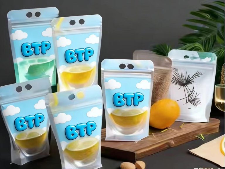 Custom Printable Clear Stand Up Zipper Pouches with Hanging Holes for Food Storage 6