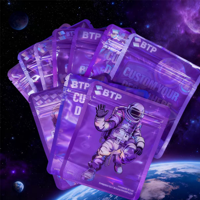 Custom Printed Digital 3.5g Mylar Food Plastic Three Side Sealed Bag6