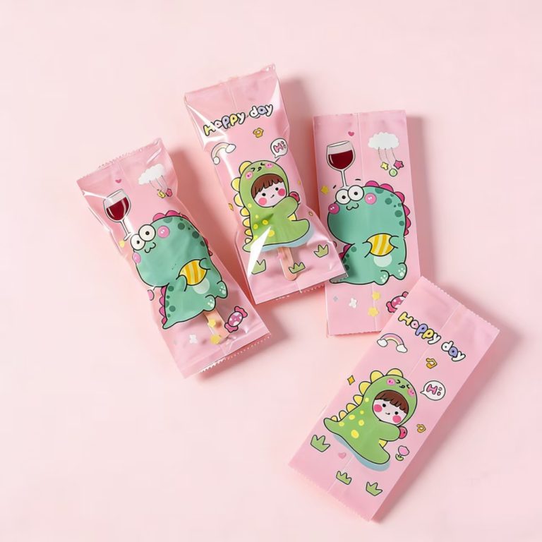 Customized Printed Logo Packaging Chocolate Laminated Plastic Food Grade Back Seal Bag 6