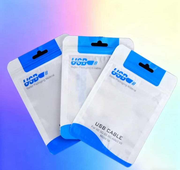 Custom Mylar Digital Printed Plastic Packaging Window Hang Hole Zip lock Bag 5