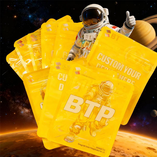 Custom Printed Digital 3.5g Mylar Food Plastic Three Side Sealed Bag5