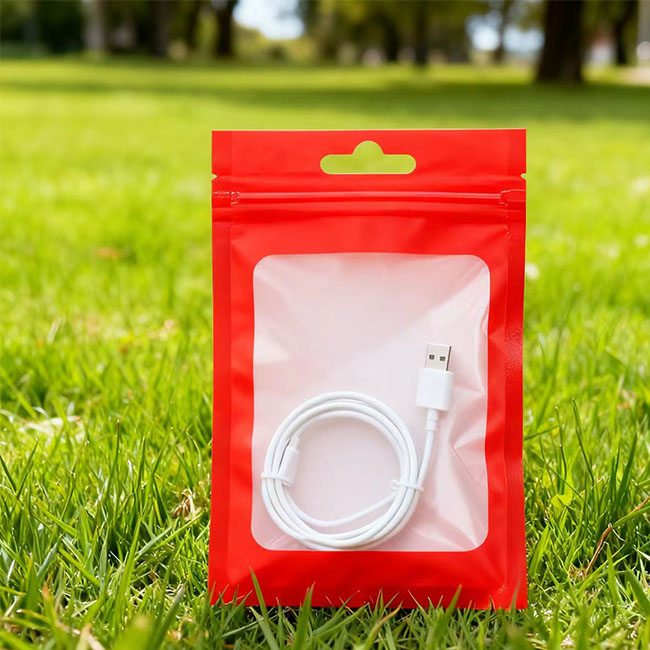 Custom Mylar Digital Printed Plastic Packaging Window Hang Hole Ziplock Bag6