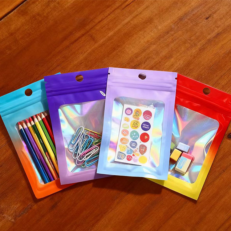 Custom Digital Printed Mylar Yingyang Plastic Doypack Wholesale Packaging Transparent Ziplock Bag3