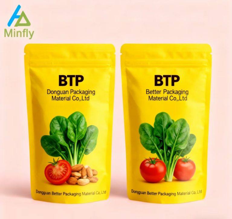 Custom Printed Aluminum Lined Stand Up Pouch Airtight Food Safe for Nuts Dry Goods Moisture Resistant 4