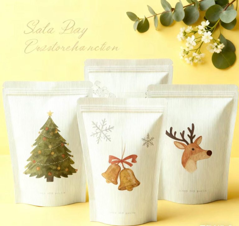 Aluminum Foil Stand Up Zipper Bags Custom Print Nuts Snacks 3