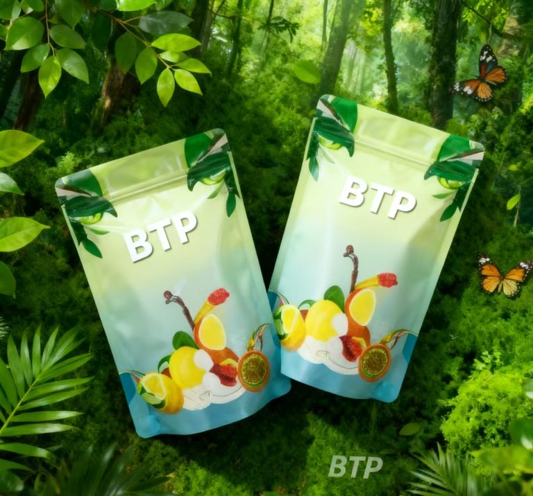 Resealable Custom Print Stand Up Zipper Pouches Aluminum Foil Candy Cookies Dried Fruits 3