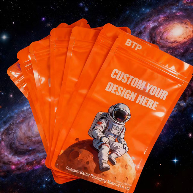 Custom Printed Digital 3.5g Mylar Food Plastic Three Side Sealed Bag4