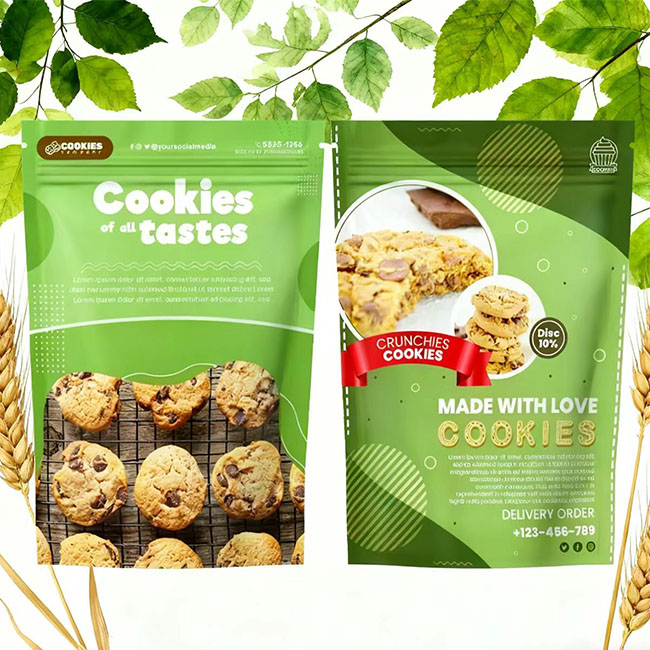 Custom Printed Mylar Doypack Ziplock Aluminum Stand up Candy Food Packaging Bag3