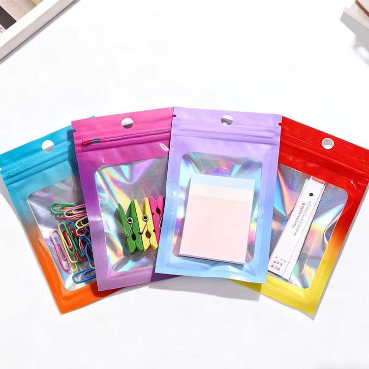 Custom Digital Printed Mylar Yingyang Plastic Doypack Wholesale Packaging Transparent Ziplock Bag4