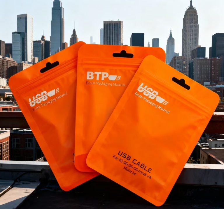 Custom Mylar Digital Printed Plastic Packaging Window Hang Hole Zip lock Bag 3