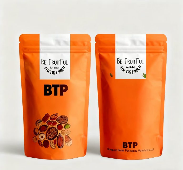 Custom Printed Aluminum Lined Stand Up Pouch Airtight Food Safe for Nuts Dry Goods Moisture Resistant 5