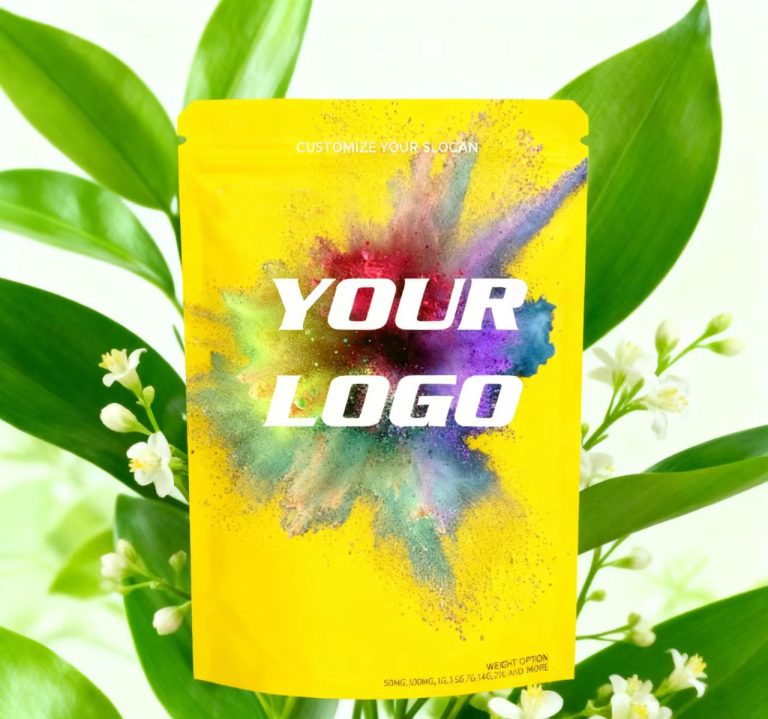 Custom Printed Aluminum Lined Stand Up Zipper Pouch Resealable for Candy Packaging 1