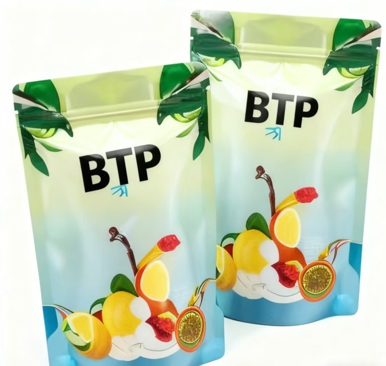 Resealable Custom Print Stand Up Zipper Pouches Aluminum Foil Candy Cookies Dried Fruits 4