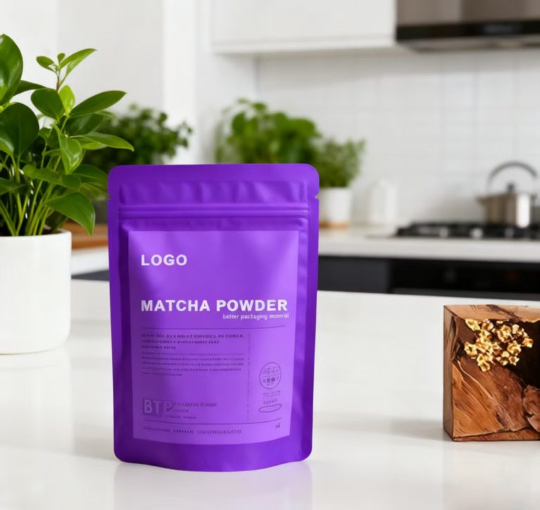 Stand Up Sealed Pouch for Matcha Powder Airtight Fresh Keeping Packaging Bag 5