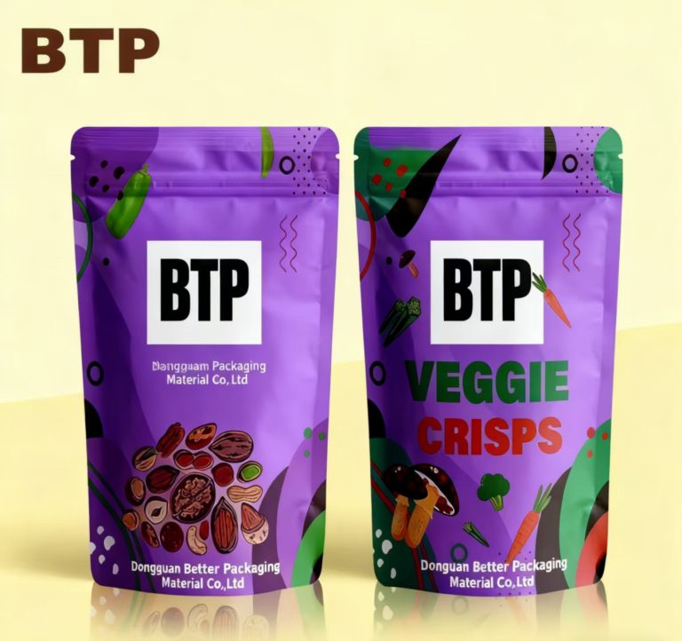 Custom Printed Aluminum Lined Stand Up Pouch Airtight Food Safe for Nuts Dry Goods Moisture Resistant 6