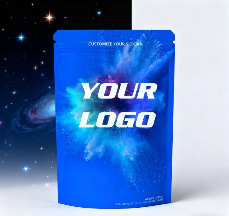 Custom Printed Aluminum Lined Stand Up Zipper Pouch Resealable for Candy Packaging 5