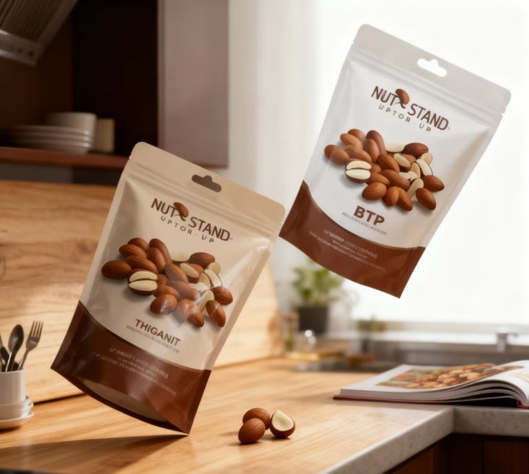 Personalized Print Stand Up Pouches Aluminum Foil Nuts Snacks 5