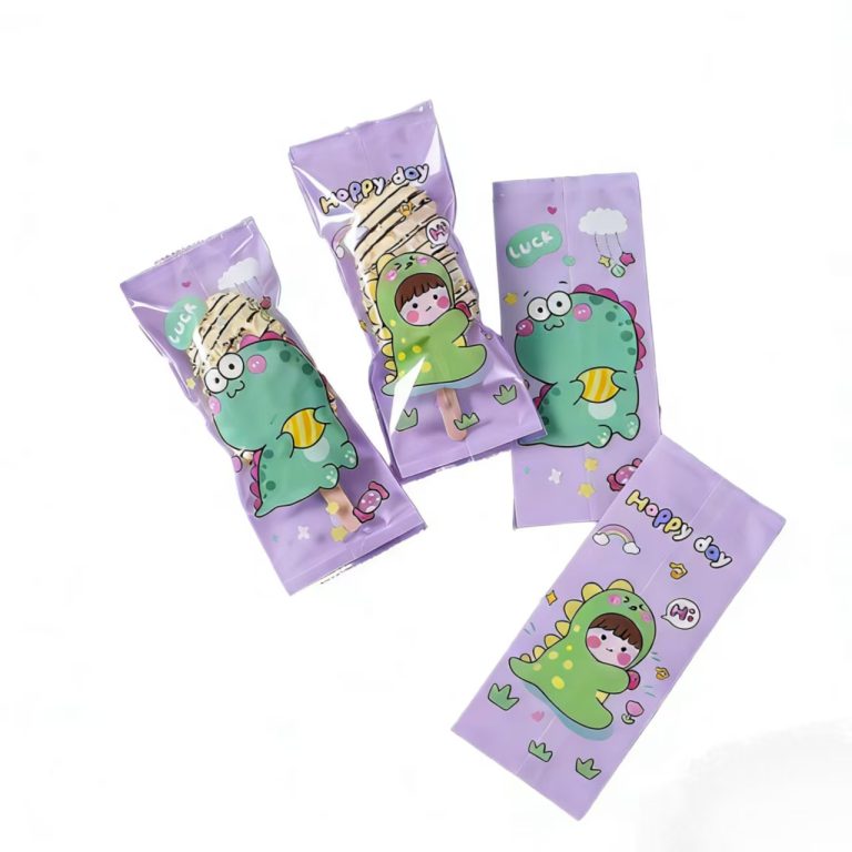 Customized Printed Logo Packaging Chocolate Laminated Plastic Food Grade Back Seal Bag 2
