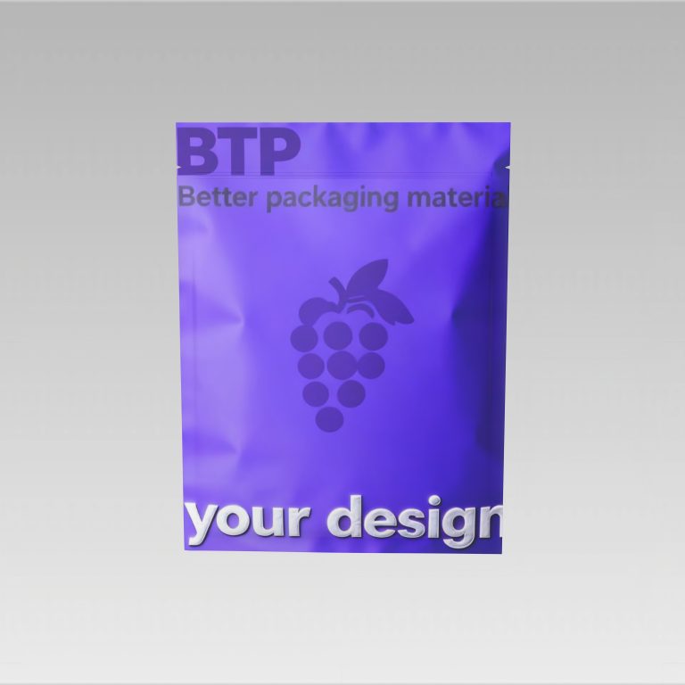 Custom Printed Three Side Sealed Food Bag Food Grade Moisture Proof Smell Proof with Logo Pattern for Snacks Dried Fruits and Dry Goods2