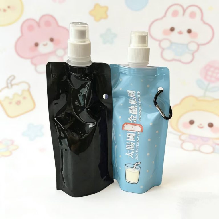 Customized Printing Juice Drink Wholesale Waterproof Mylar Opaque Square Packaging Spout Pouch1