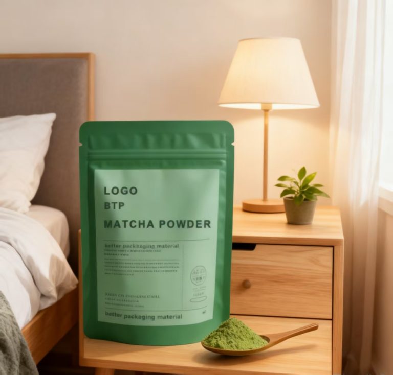 Stand Up Sealed Pouch for Matcha Powder Airtight Fresh Keeping Packaging Bag 6