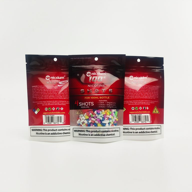 Custom Digital Printed Packaging Ziplock Window Doypack Snack Stand up Mylar Bag2