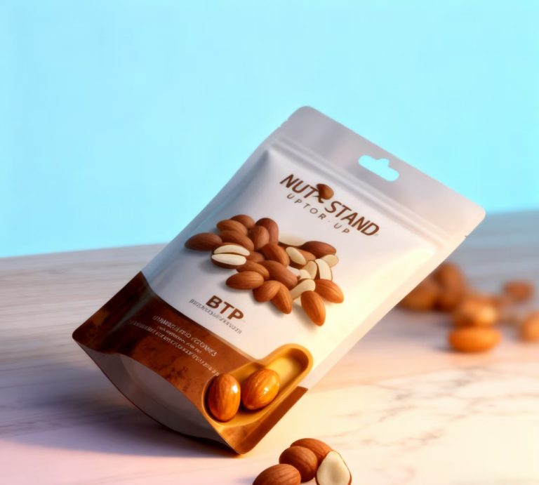 Personalized Print Stand Up Pouches Aluminum Foil Nuts Snacks 4