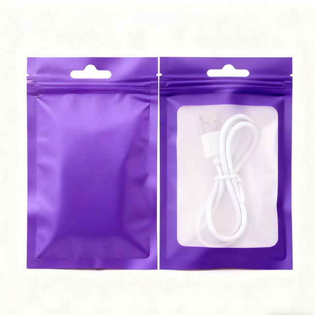 Custom Mylar Digital Printed Plastic Packaging Window Hang Hole Ziplock Bag2