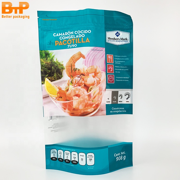 Custom Wholesale Stand up Pouch Packaging Products Ziplock Printed Plastic Food Pouch 1