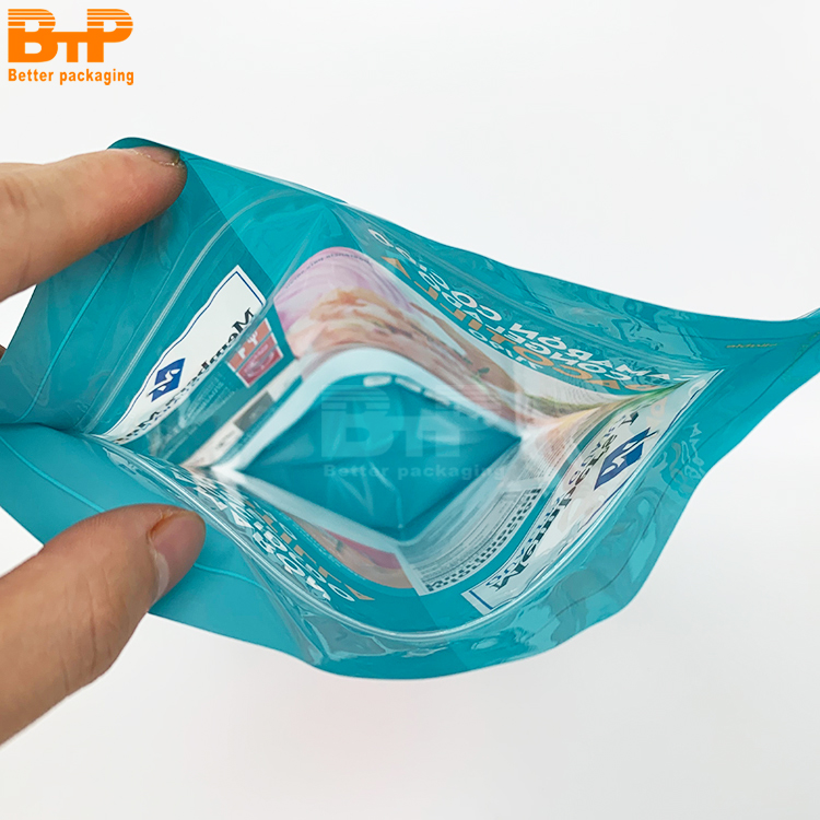 Custom Wholesale Stand up Pouch Packaging Products Ziplock Printed Plastic Food Pouch 6