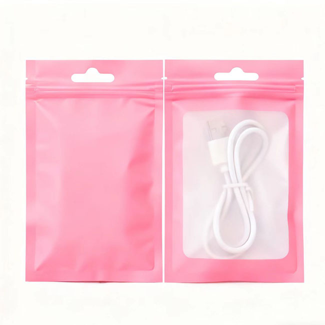 Custom Mylar Digital Printed Plastic Packaging Window Hang Hole Ziplock Bag1