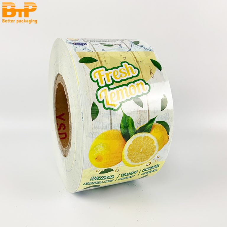 Appealing Fresh Lemon Themed Packaging Film For Food Product Preservation And Branding Roll Film 2