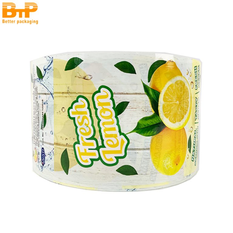 Appealing Fresh Lemon Themed Packaging Film For Food Product Preservation And Branding Roll Film 4