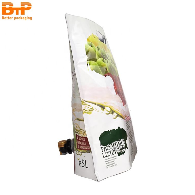 Custom Printed Vitop Valve 1L-5L Custom Printed Beverage Juice Packaging Bag in box3
