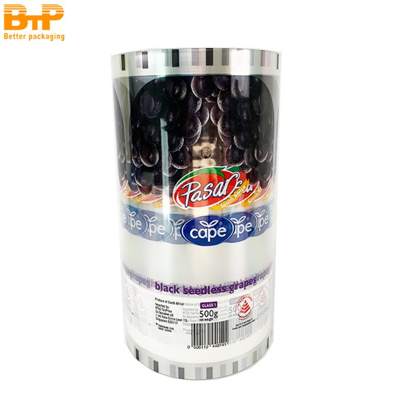 Black Seedless Grapes Packaging Film For Fresh Fruit Preservation And Attractive Display Roll Film 1