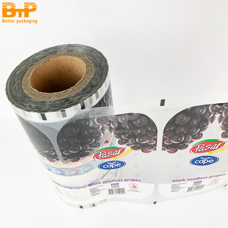 Black Seedless Grapes Packaging Film For Fresh Fruit Preservation And Attractive Display Roll Film 3