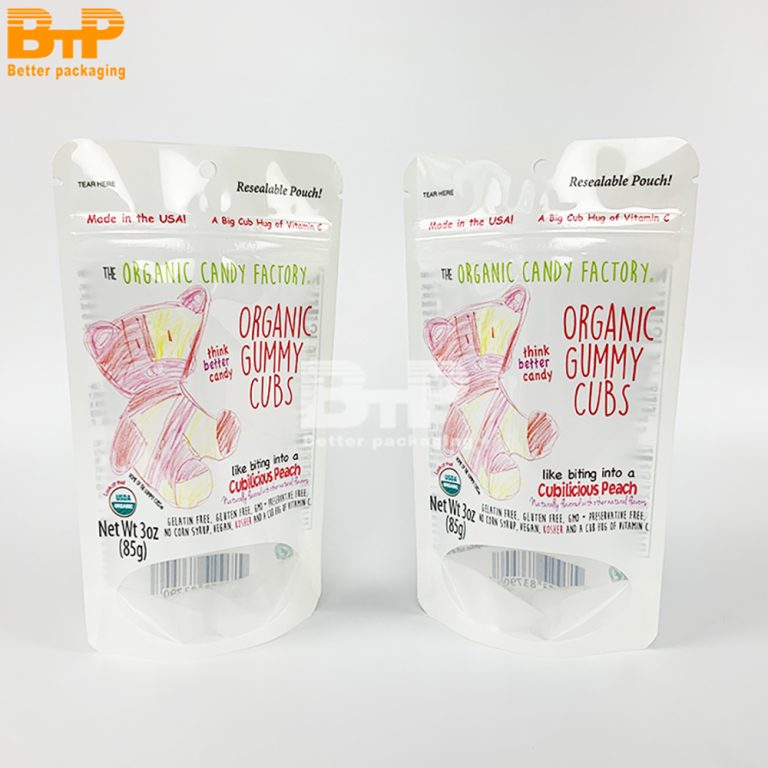 Custom Printed Candy Open Window Stand up  Pouch with Zipper 2