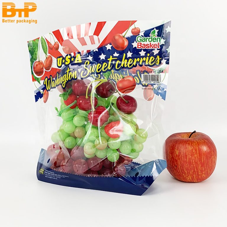 Cherry cherries Stand up Bag fruit food perforated zipper packaging bag  2