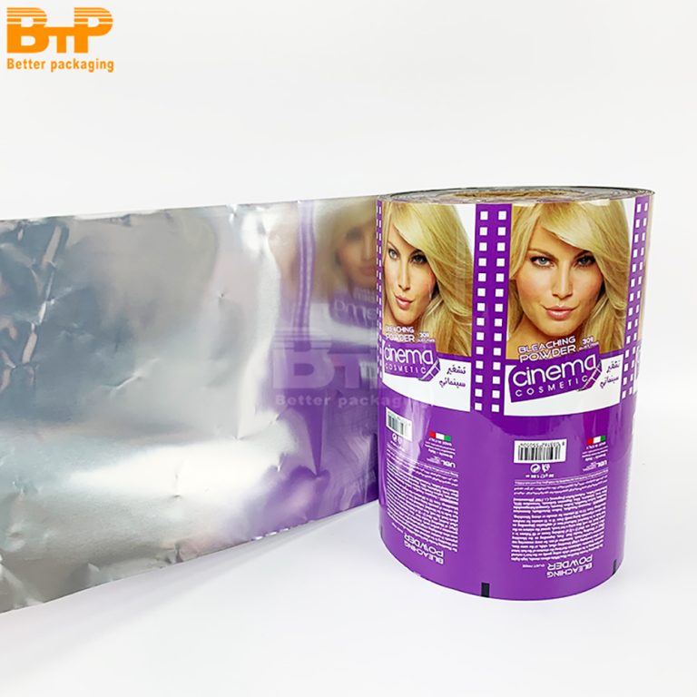 Cinema Cosmetic Bleaching Powder Packaging Film For Hair Product Branding And Sealing Roll Film 2