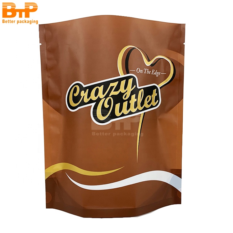 Custom Printed Mylar Bag Coffee Cookie Snack Food Packaging Stand up Pouch 1